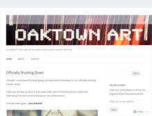 Tablet Screenshot of oaktownart.com